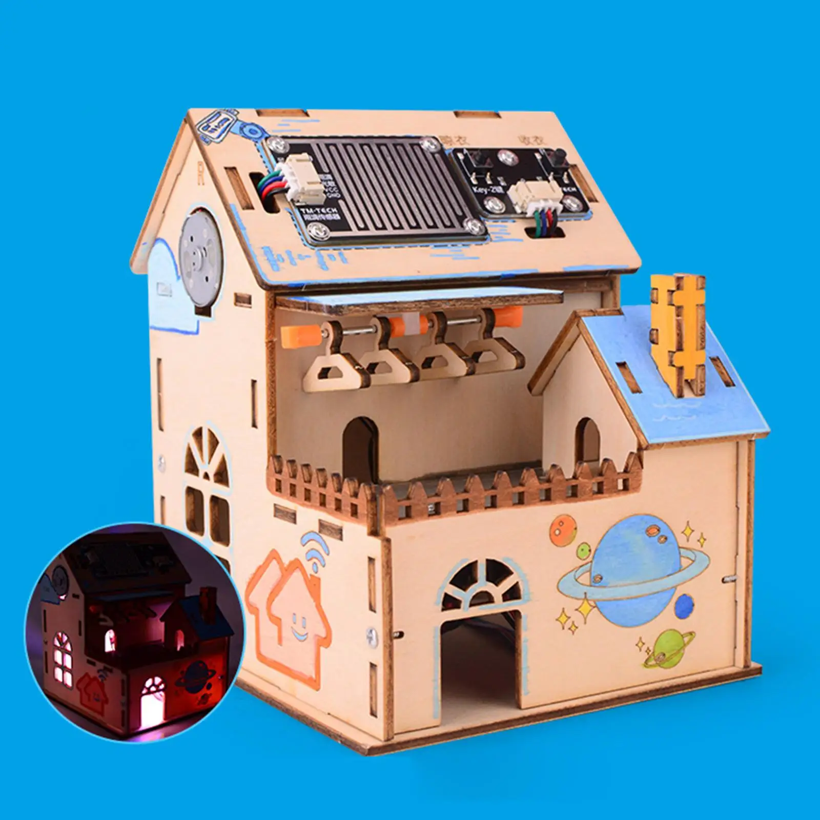 DIY Smart Home Starter Kit Simple to Assemble Automatic Light Creative Teaching Aids DIY Electronic Kit for School Age 6+ Kids
DIY Smart Home Starter Kit Simple to Assemble Automatic Light Creative Teaching Aids DIY Electronic Kit for School Age 6+ Kids