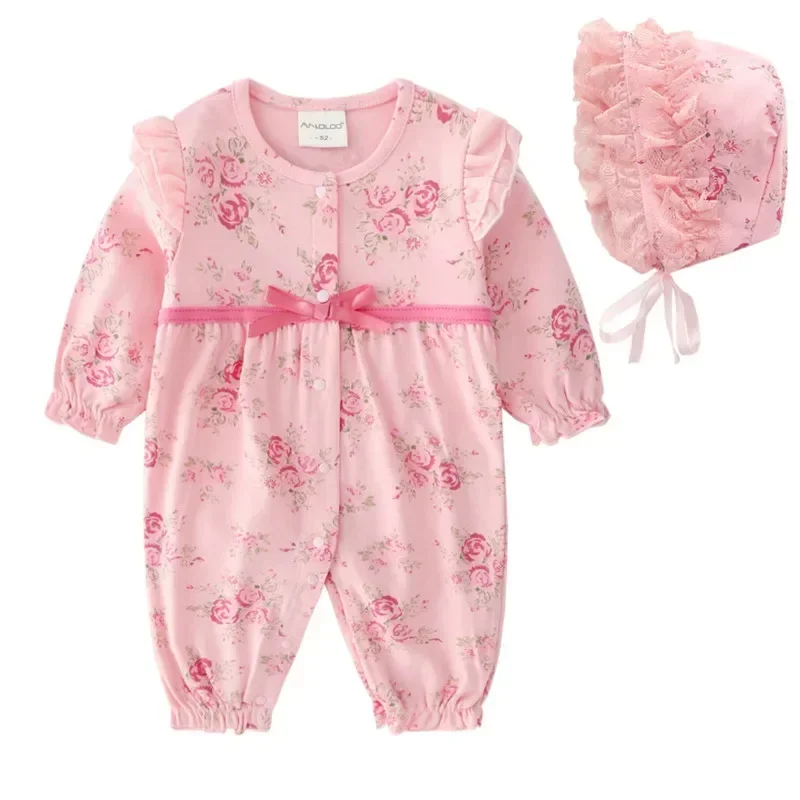 newborn baby girl clothes 0 3 months set spring cotton lace floral baby girl romper long sleeve baby girl jumpsuit clothing+hat
newborn baby girl clothes 0 3 months set spring cotton lace floral baby girl romper long sleeve baby girl jumpsuit clothing+hat
