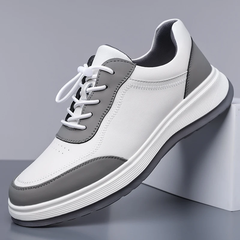 2026 New White Leather Casual Shoes Breathable Lightweight Sneakers for Women Men
2026 New White Leather Casual Shoes Breathable Lightweight Sneakers for Women Men