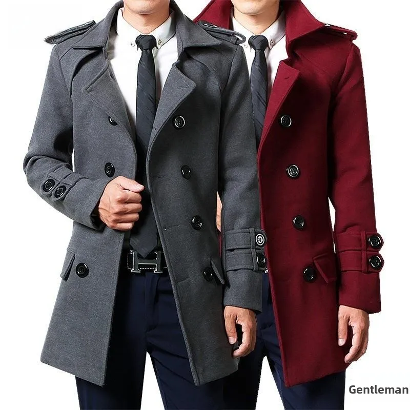 Men's Woolen Coat Thickened Fleece Lined Mid-Length Autumn Winter 2023 New Style Men's Woolen Jacket Trendy Cleanfit Style
Men's Woolen Coat Thickened Fleece Lined Mid-Length Autumn Winter 2023 New Style Men's Woolen Jacket Trendy Cleanfit Style