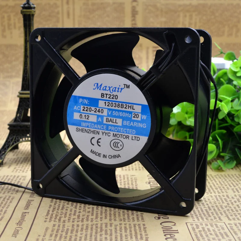 Y+for Maxair BT220 12038B2HL AC 220V Axial Flow Fan Ball Bearing Cooling Fan*
Y+for Maxair BT220 12038B2HL AC 220V Axial Flow Fan Ball Bearing Cooling Fan*