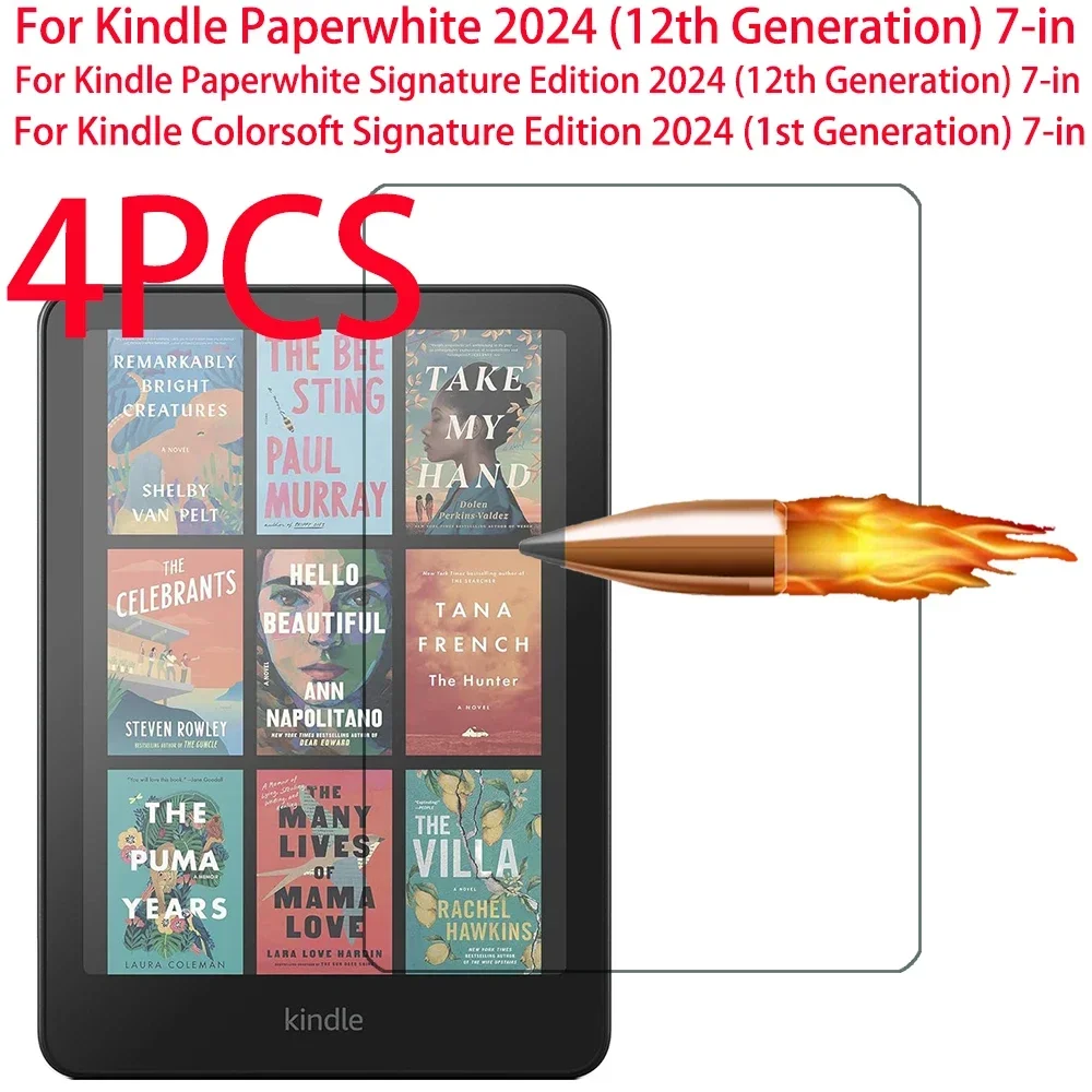 4 шт. закаленное стекло для Kindle Paperwhite 2024 (12 поколений) 7 дюймов для Kindle Colorsoft Signature Edition Защитная пленка для экрана
4 шт. закаленное стекло для Kindle Paperwhite 2024 (12 поколений) 7 дюймов для Kindle Colorsoft Signature Edition Защитная пленка для экрана