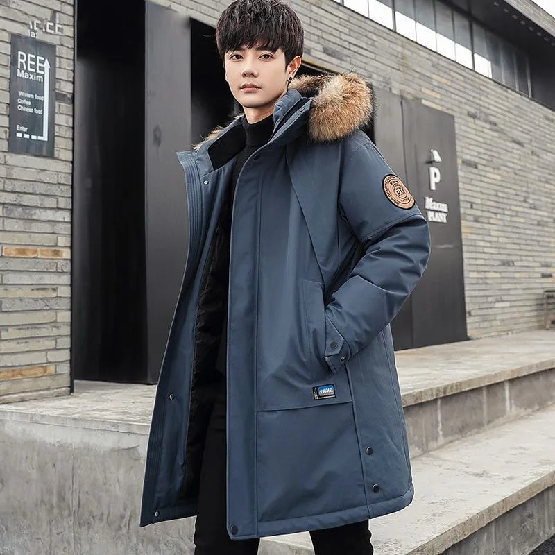 2023 New Men Down Jacket Winter Coat Mid-length Loose Parkas Thicken Warm Fur Collar Outwear Hooded Fashion Overcoat
2023 New Men Down Jacket Winter Coat Mid-length Loose Parkas Thicken Warm Fur Collar Outwear Hooded Fashion Overcoat