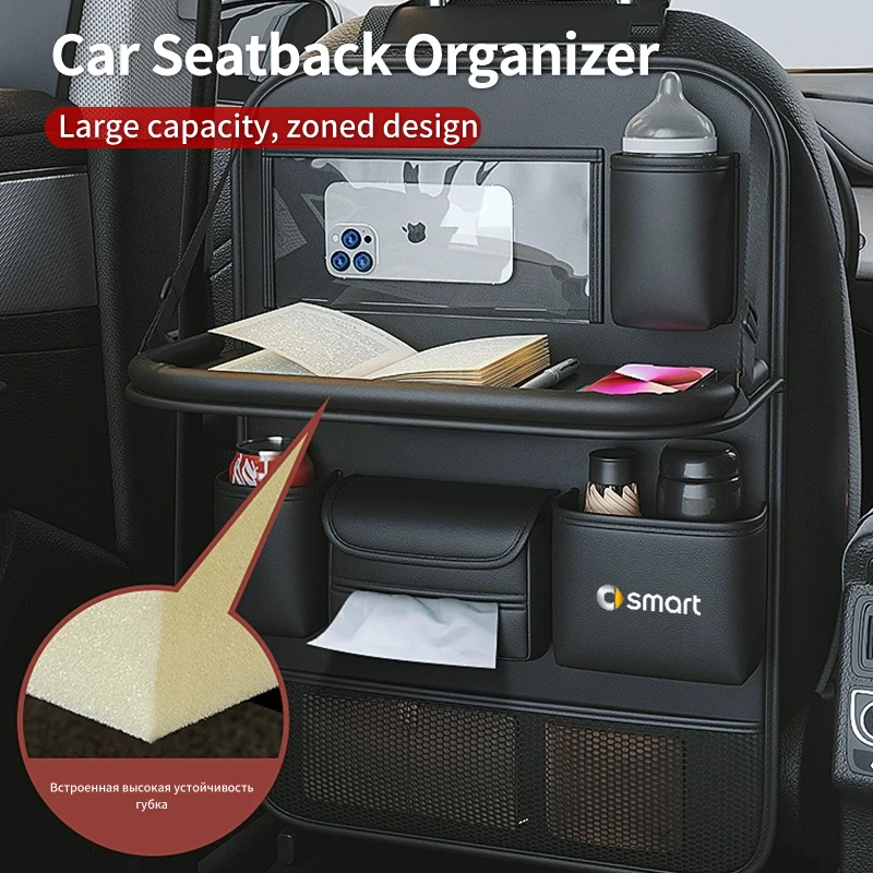 PU Leather Multi Seat Back Organizer Fold Tray Kick Mat Sticker For Smart Fortwo 451 450 453 Forfour EQ Cabrio Crossblade
PU Leather Multi Seat Back Organizer Fold Tray Kick Mat Sticker For Smart Fortwo 451 450 453 Forfour EQ Cabrio Crossblade