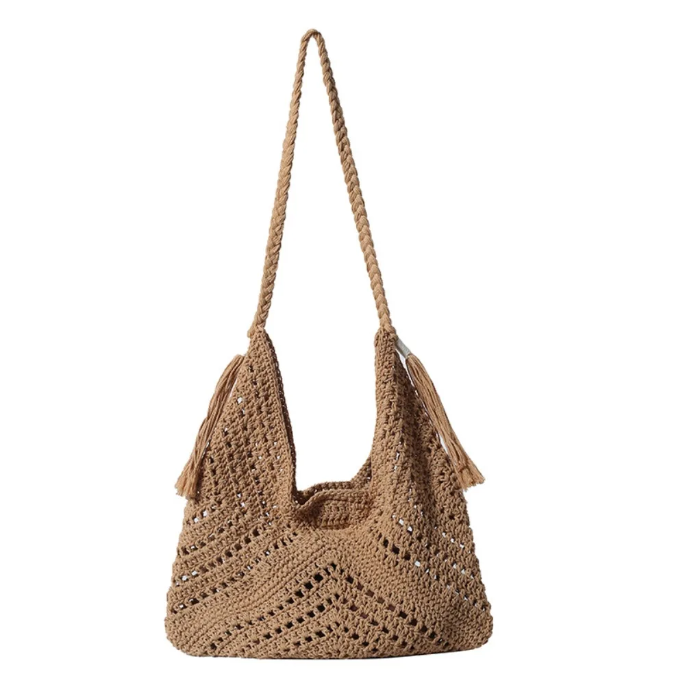 Summer Shoulder Bag Knitted Bag Bohemian Cotton Thread Crochet Tote Bag Storage Bag Handbag Weave Bag Shopping
Summer Shoulder Bag Knitted Bag Bohemian Cotton Thread Crochet Tote Bag Storage Bag Handbag Weave Bag Shopping