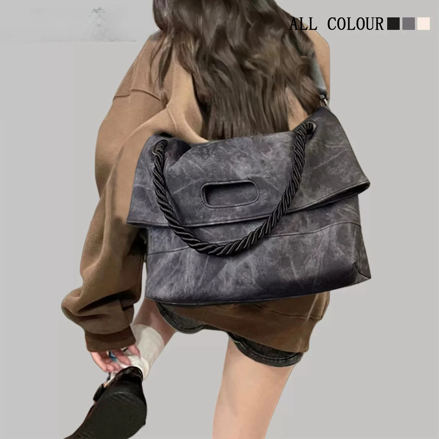 2026 Faux Denim Leather Tote Bag for Women, Large A4 Work Shoulder Bag, Fashion Crossbody Purse for Office & College
2026 Faux Denim Leather Tote Bag for Women, Large A4 Work Shoulder Bag, Fashion Crossbody Purse for Office & College