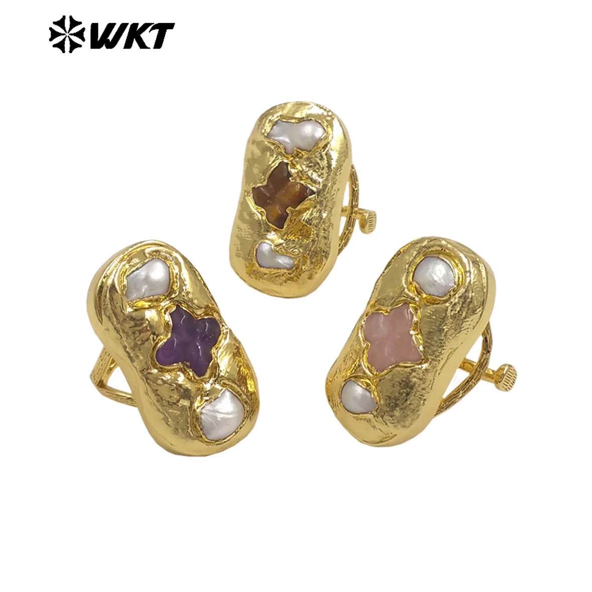 WT-MPR154 Exclusive Design Gold Plated Amethyst Natural Gemstone And Freshwater Pearls Cross Rectangle Rings For Party Jewelry
WT-MPR154 Exclusive Design Gold Plated Amethyst Natural Gemstone And Freshwater Pearls Cross Rectangle Rings For Party Jewelry