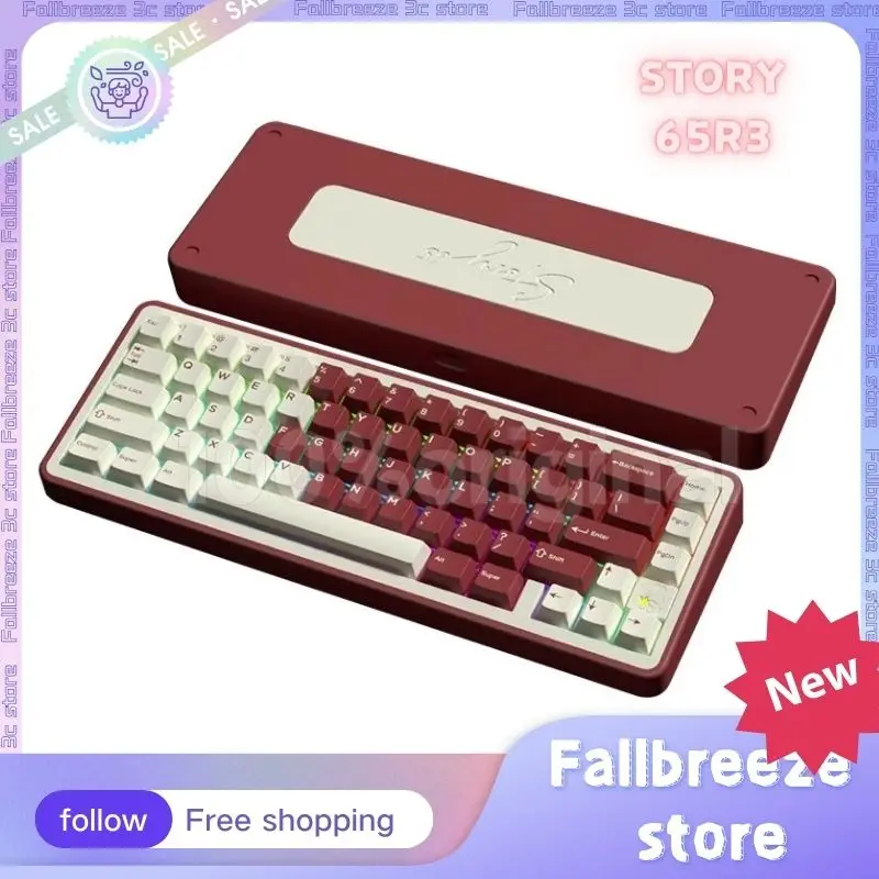 Story 65R3 Mechanical Keyboard Kit Wireless 65key Kits Gasket 3-mode Aluminum Bluetooth CNC Office Mechanical Gaming Keyboard Ki
Story 65R3 Mechanical Keyboard Kit Wireless 65key Kits Gasket 3-mode Aluminum Bluetooth CNC Office Mechanical Gaming Keyboard Ki