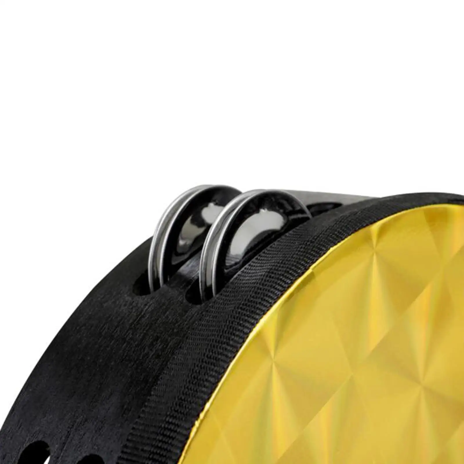 Tambourine with Double Row Jingles, 8 Inch Wood Handbell Music Reflective Drum,
Tambourine with Double Row Jingles, 8 Inch Wood Handbell Music Reflective Drum,