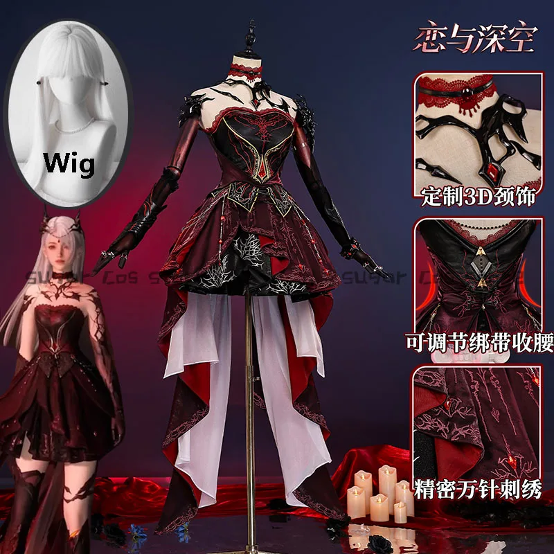 Love and Deepspace Heroines Game Cosplay Costume Abysm Sovereign Dress New Combat Outfit Hunter Uniform Tail Halloween For Women
Love and Deepspace Heroines Game Cosplay Costume Abysm Sovereign Dress New Combat Outfit Hunter Uniform Tail Halloween For Women