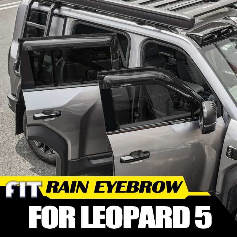 Автомобильная защита от дождя на окно, подходит для BYD Leopard 5/8, расширенный и утолщенный дождевик, внешние аксессуары для автомобиля 
Автомобильная защита от дождя на окно, подходит для BYD Leopard 5/8, расширенный и утолщенный дождевик, внешние аксессуары для автомобиля