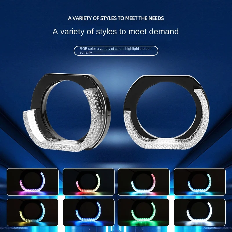 Новая трансграничная передняя фара мотоцикла, светодиодная декоративная лампа, ангельские глазки, обод 2,5 дюйма, красочные модифицированные линзы
Новая трансграничная передняя фара мотоцикла, светодиодная декоративная лампа, ангельские глазки, обод 2,5 дюйма, красочные модифицированные линзы