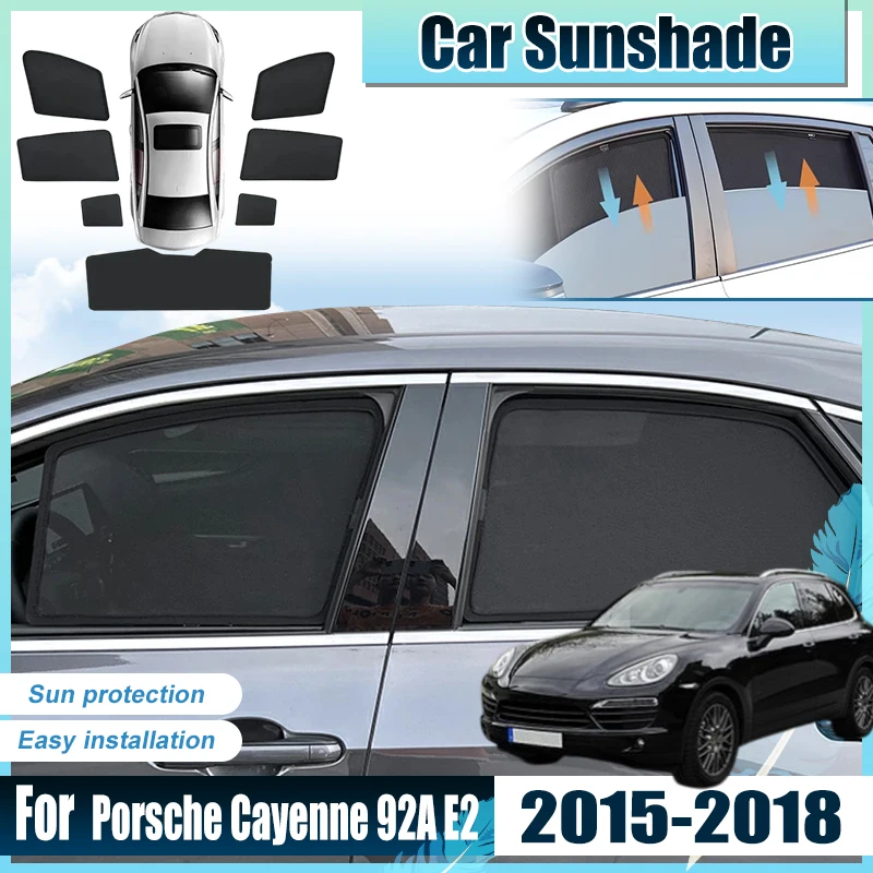 For Porsche Cayenne 92A Accessories E2 2015-2018 Car Front Rear Window Sun Shades Covers Anti UV Visors Heat light Shield Mesh
For Porsche Cayenne 92A Accessories E2 2015-2018 Car Front Rear Window Sun Shades Covers Anti UV Visors Heat light Shield Mesh