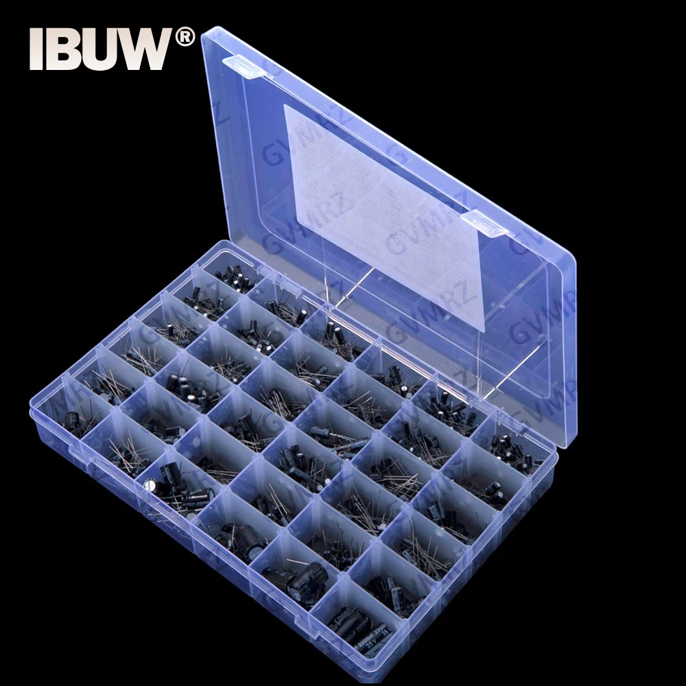 36Value 960PCS 0.1uf-2200uf-1000uf 25V 35V Aluminum Electrolytic Capacitor Assorment box kit 0.1uf 25V 35V
36Value 960PCS 0.1uf-2200uf-1000uf 25V 35V Aluminum Electrolytic Capacitor Assorment box kit 0.1uf 25V 35V