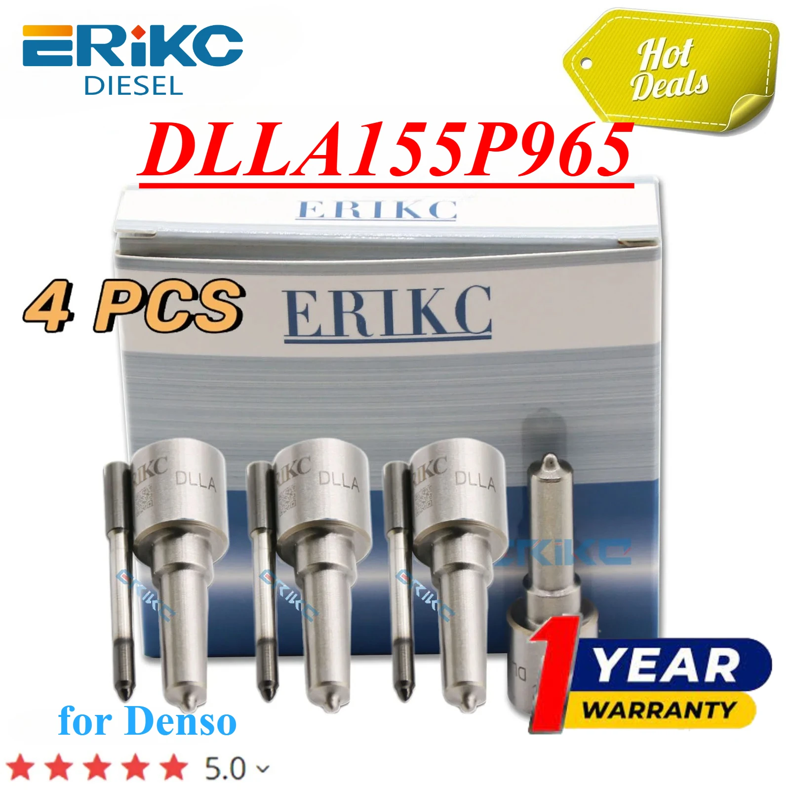 4PC DLLA155P965 OEM 093400-9650 Diesel Injector Nozzle Sprayer DLLA 155P 965 For HOWO 095000-6700
4PC DLLA155P965 OEM 093400-9650 Diesel Injector Nozzle Sprayer DLLA 155P 965 For HOWO 095000-6700