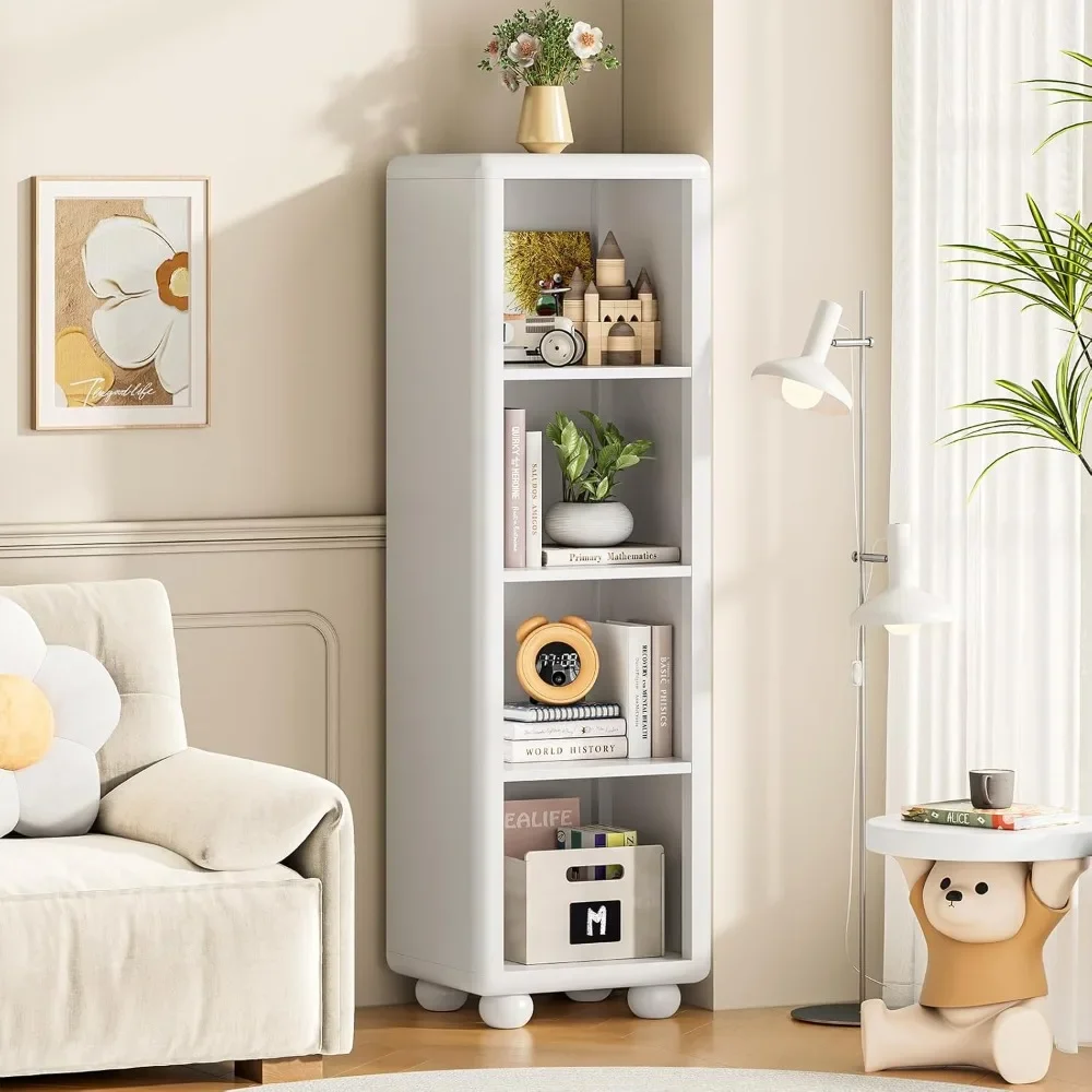 Bestseller4-tier tall bookshelf, wooden 4 cube bookcase with sphere foot, sturdy kids storage organizer for living room bedroom
Bestseller4-tier tall bookshelf, wooden 4 cube bookcase with sphere foot, sturdy kids storage organizer for living room bedroom