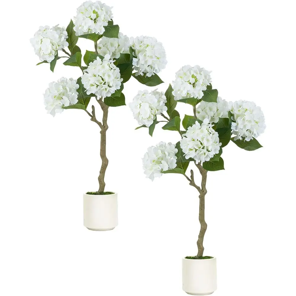 2pc 39 Inch Artificial Silk Hydrangea Trees for Home Living Room Decor - Indoor Real Touch Flowers with Pots for Door Porch Pati
2pc 39 Inch Artificial Silk Hydrangea Trees for Home Living Room Decor - Indoor Real Touch Flowers with Pots for Door Porch Pati
