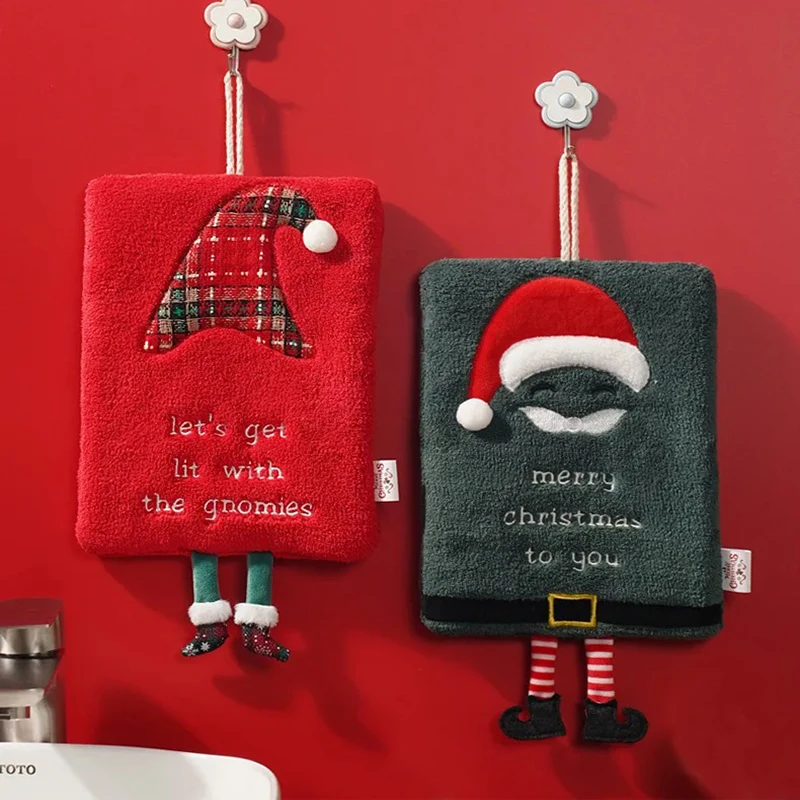 New Christmas Hand Towel Can Be Hung with Thick Coral Fleece Embroidered Soft Washcloth Cartoon Absorbent Quick Dry Dish Towel
New Christmas Hand Towel Can Be Hung with Thick Coral Fleece Embroidered Soft Washcloth Cartoon Absorbent Quick Dry Dish Towel