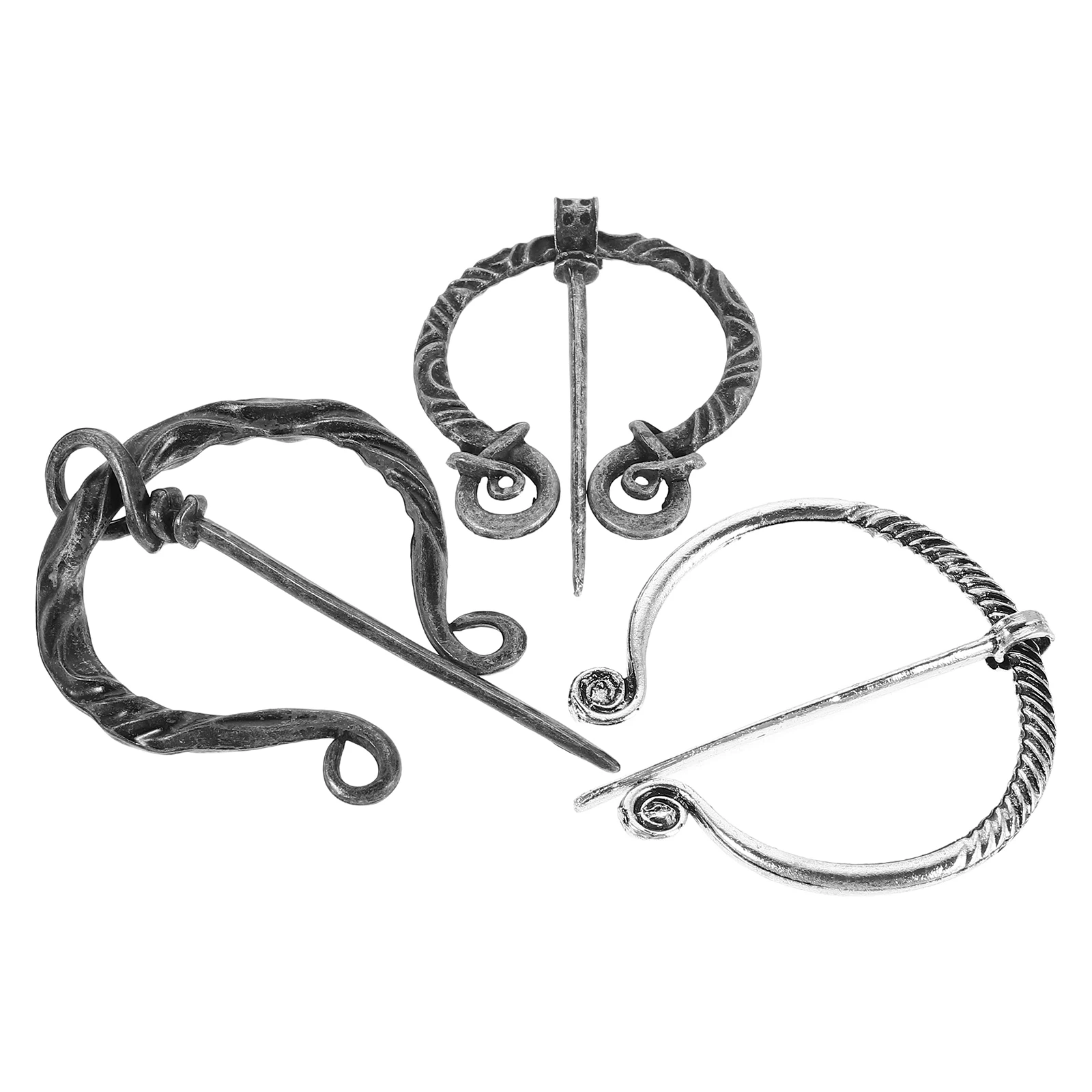 3 Pcs Retro Viking Brooch Medieval Cloak Pin Vintage Shawl Scarf Clasp Metal Brooch for Renaissance Costume Cosplay
3 Pcs Retro Viking Brooch Medieval Cloak Pin Vintage Shawl Scarf Clasp Metal Brooch for Renaissance Costume Cosplay