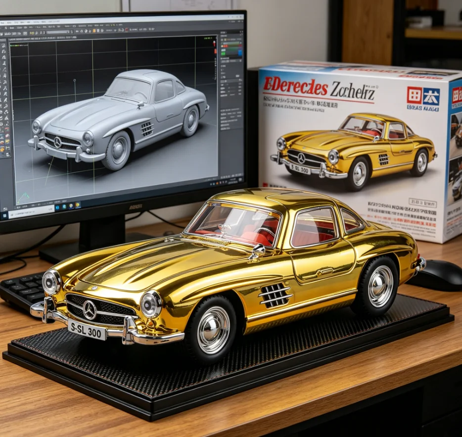 Масштабная модель 1:24 Mercedes-Benz 300SL: Классический спортивный гоночный автомобиль из литого сплава, коллекционная настольная фигурка, модный сувенир, коллекция для хобби
Масштабная модель 1:24 Mercedes-Benz 300SL: Классический спортивный гоночный автомобиль из литого сплава, коллекционная настольная фигурка, модный сувенир, коллекция для хобби