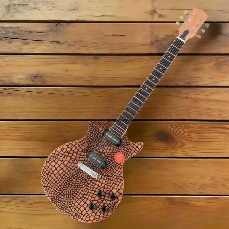 Solid Body LP Style High-end Cross-border P90 Snakeskin Engraved Electric Guitar
Solid Body LP Style High-end Cross-border P90 Snakeskin Engraved Electric Guitar