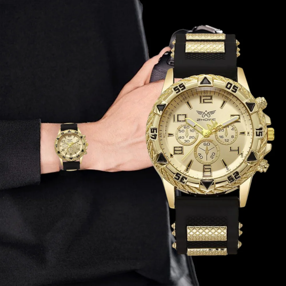 Multifunctional Calendar Quartz Watch Classic Fashion Trend High-grade Temperament Watch for Get-together
Multifunctional Calendar Quartz Watch Classic Fashion Trend High-grade Temperament Watch for Get-together