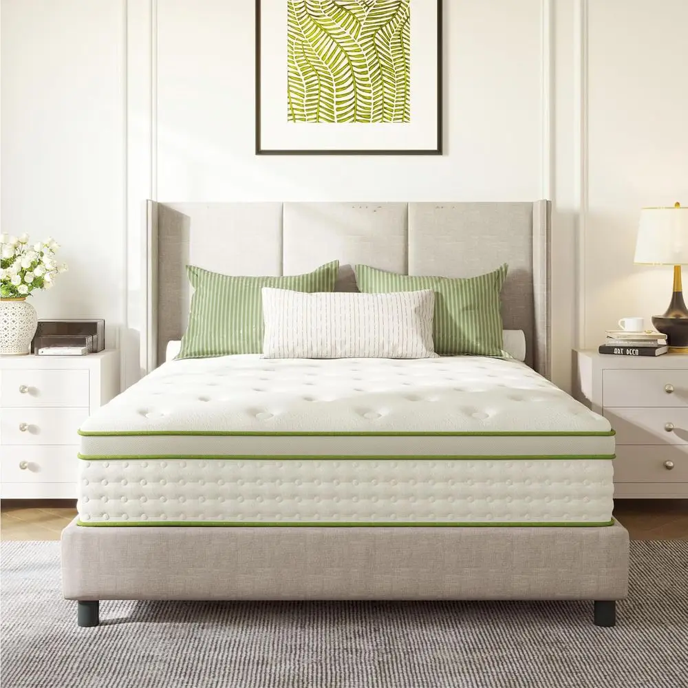 14 Inch Hybrid Mattress with Memory Foam, Individually Wrapped Innerspring, Edge Support, Medium Firm
14 Inch Hybrid Mattress with Memory Foam, Individually Wrapped Innerspring, Edge Support, Medium Firm