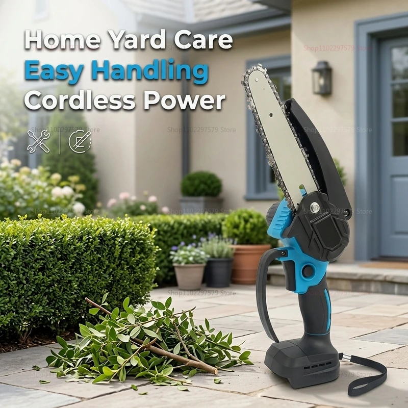 6Inch Cordless Electric Chainsaw Rechargeable No Battery Power Tool for Woodworking Yard Garden Use Lightweight and Portable
6Inch Cordless Electric Chainsaw Rechargeable No Battery Power Tool for Woodworking Yard Garden Use Lightweight and Portable
