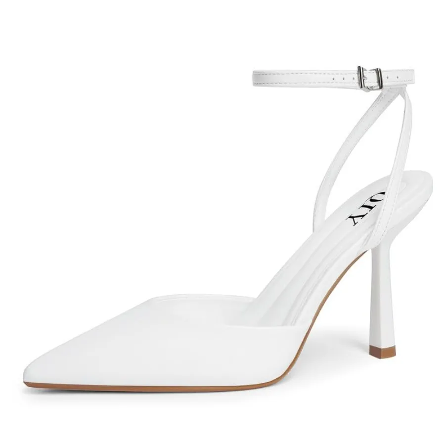 QIY Closed Toe Ankle Strap Heels Women Pumps Pointed Toe Heeled Sandals for Women Stiletto Wedding Dress Shoes
QIY Closed Toe Ankle Strap Heels Women Pumps Pointed Toe Heeled Sandals for Women Stiletto Wedding Dress Shoes