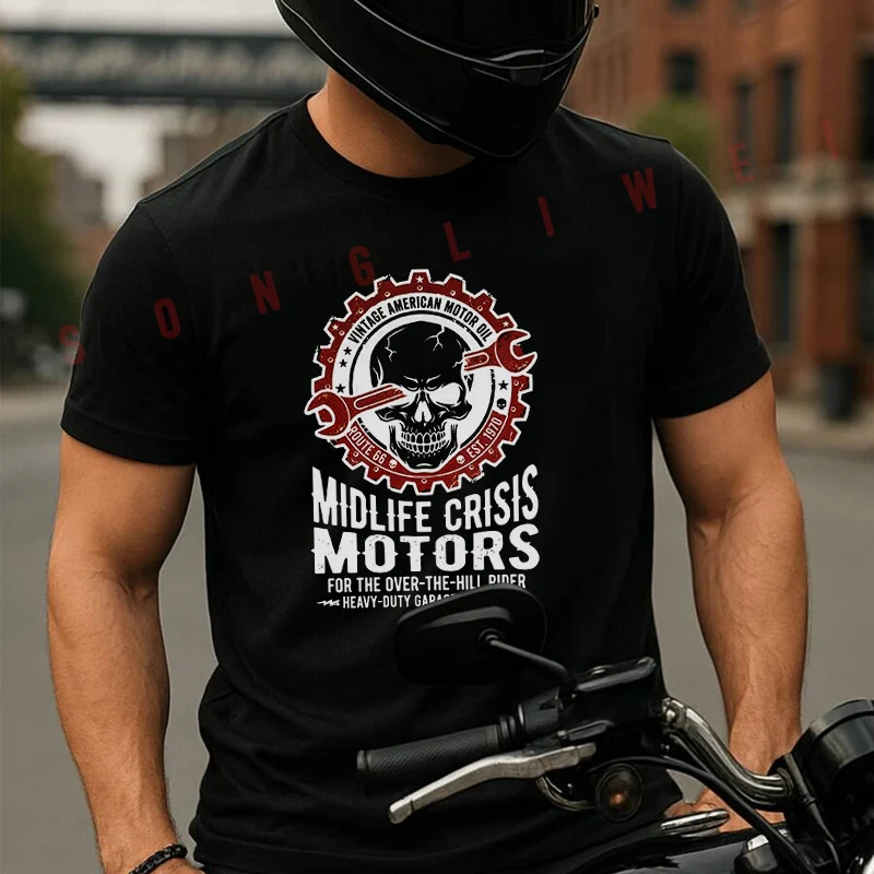 Moto Cotton T-Shirt Motorcycle Skull And Wrench Men Tees O-neck Short Sleeve T Shirt Fashion Hip Hop Streetwear Oversized Tshirt
Moto Cotton T-Shirt Motorcycle Skull And Wrench Men Tees O-neck Short Sleeve T Shirt Fashion Hip Hop Streetwear Oversized Tshirt