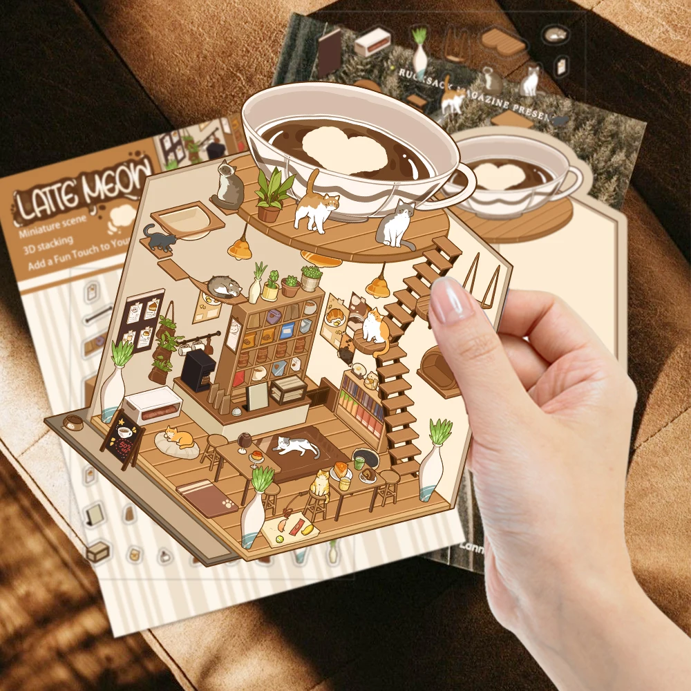 1Set Funny Latte Meow Island Landscape Creation Sticker Cat Coffee Lover Sticker DIY Game Festival Birthday Gift for Teen Adults
1Set Funny Latte Meow Island Landscape Creation Sticker Cat Coffee Lover Sticker DIY Game Festival Birthday Gift for Teen Adults