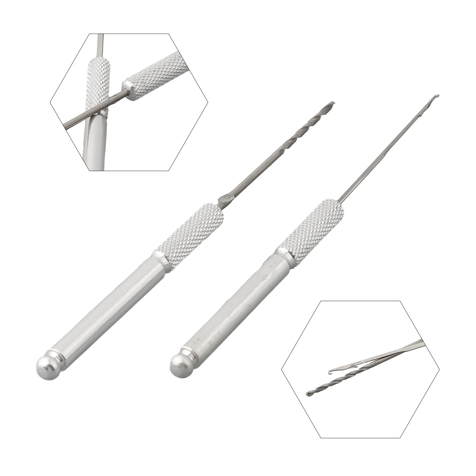 Reliable 2 Piece Baiting Needle Tool Set for Carp Coarse Fishing Stainless Steel Ideal for Knot Tying and Drill
Reliable 2 Piece Baiting Needle Tool Set for Carp Coarse Fishing Stainless Steel Ideal for Knot Tying and Drill