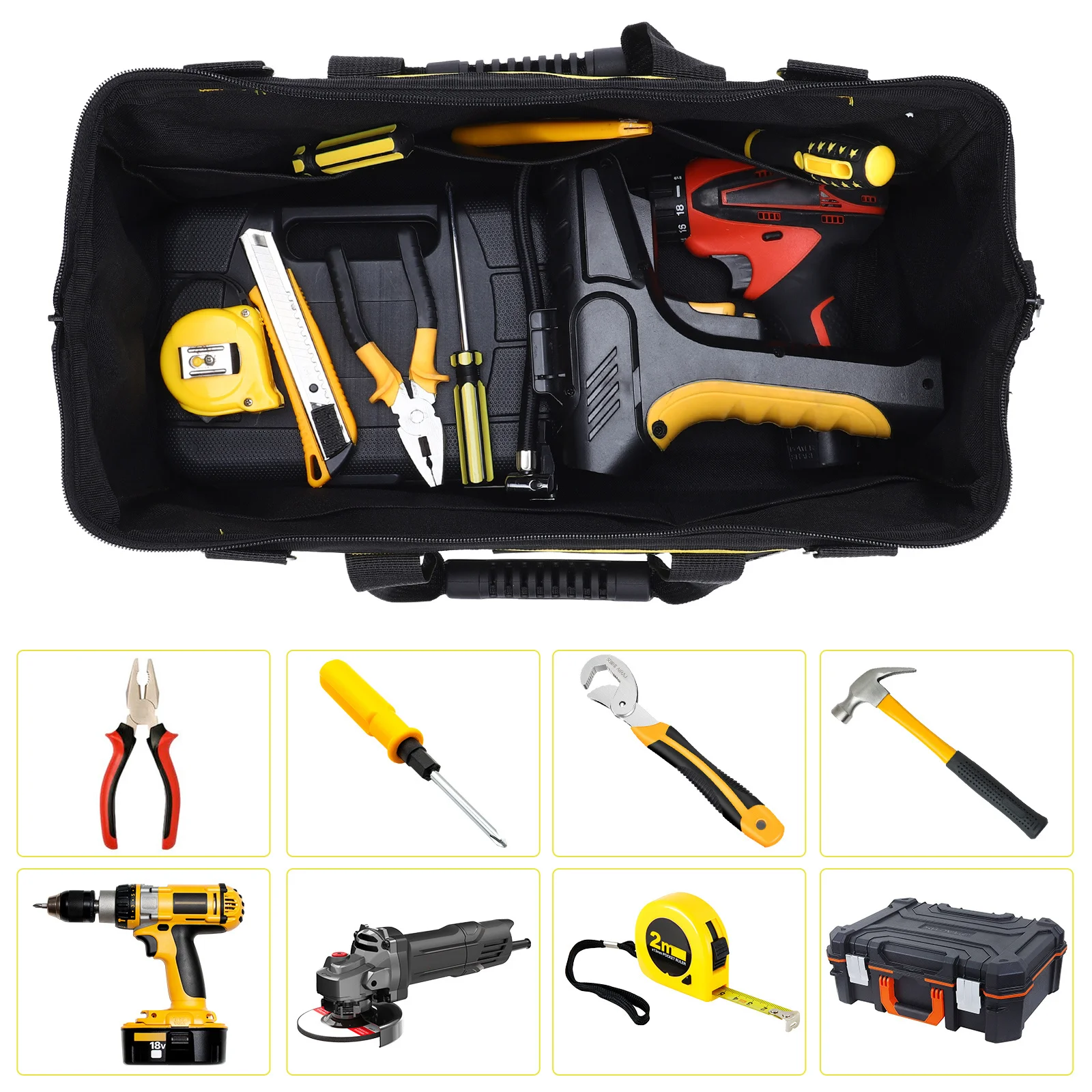 Oxford Fabric Tool Tote Bag Multi Functional for Installation Repair Jobs Comfortable Handle Carry All Your Essential Tools
Oxford Fabric Tool Tote Bag Multi Functional for Installation Repair Jobs Comfortable Handle Carry All Your Essential Tools