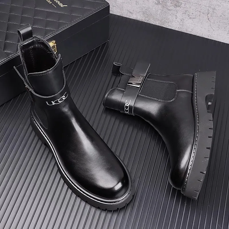 Men's new autumn-winter warm boots - Chelsea boots with high tops shoes
Men's new autumn-winter warm boots - Chelsea boots with high tops shoes
