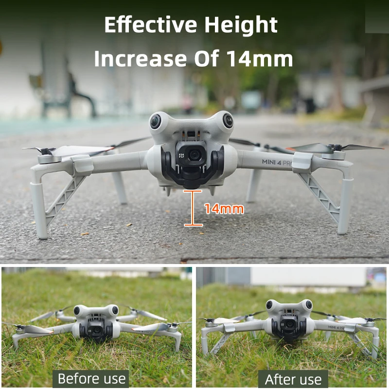 Landing Gear for DJI MINI 4 PRO Height Enhancement Stand 14mm Landing Protection Bracket Drone Accessories Grey
Landing Gear for DJI MINI 4 PRO Height Enhancement Stand 14mm Landing Protection Bracket Drone Accessories Grey