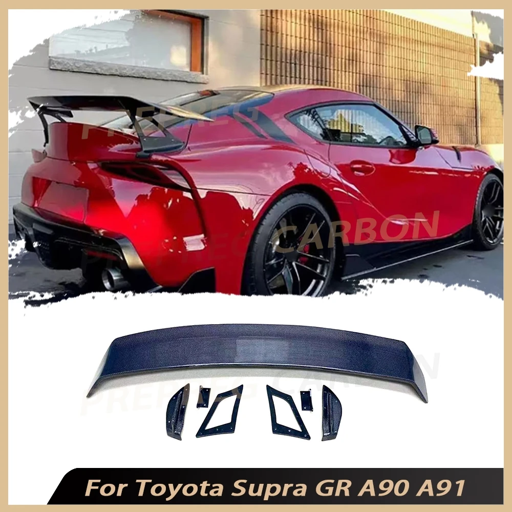 Carbon Fiber Rear Spoiler Rear Roof Spoiler Wings For Toyota Supra GR A90 A91 2019 2020 Car Rear Exterior Accessories
Carbon Fiber Rear Spoiler Rear Roof Spoiler Wings For Toyota Supra GR A90 A91 2019 2020 Car Rear Exterior Accessories