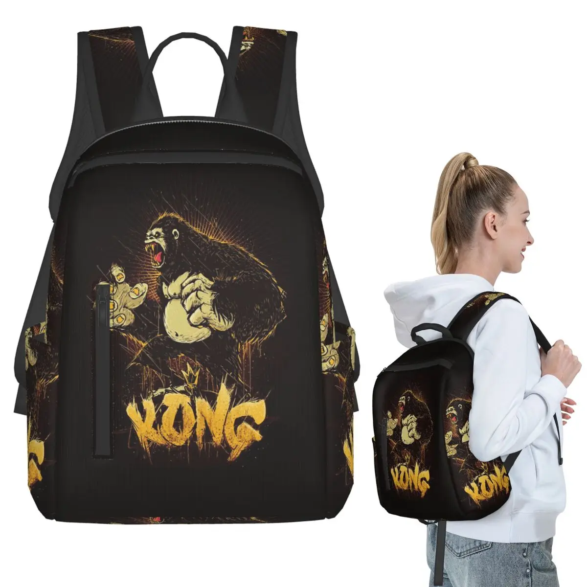 King Kong Backpack Student BookBag Kids School Bag Computer Shoulder Bags Boys Girls
King Kong Backpack Student BookBag Kids School Bag Computer Shoulder Bags Boys Girls