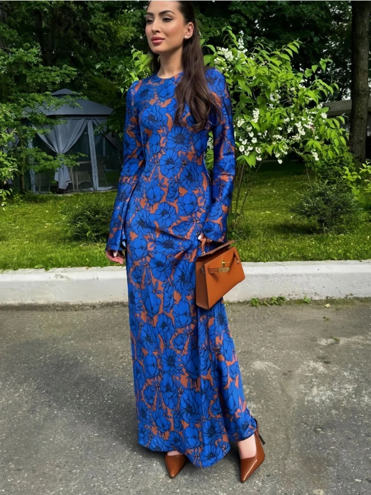 2026 New Fashionable Temperament Round Neck Multi-color Printed Long Sleeved Lace Up Waist Dress Casual Commuting Long Skirt
2026 New Fashionable Temperament Round Neck Multi-color Printed Long Sleeved Lace Up Waist Dress Casual Commuting Long Skirt