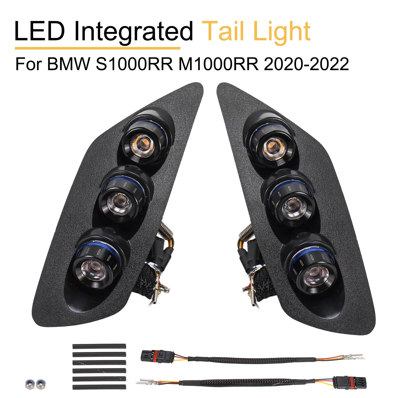 1 Pair Blue Motorcycle Taillights For BMW S1000RR M1000RR LED Tail Light Integrated Brake Turn Signals Accessories 2020-2022
1 Pair Blue Motorcycle Taillights For BMW S1000RR M1000RR LED Tail Light Integrated Brake Turn Signals Accessories 2020-2022