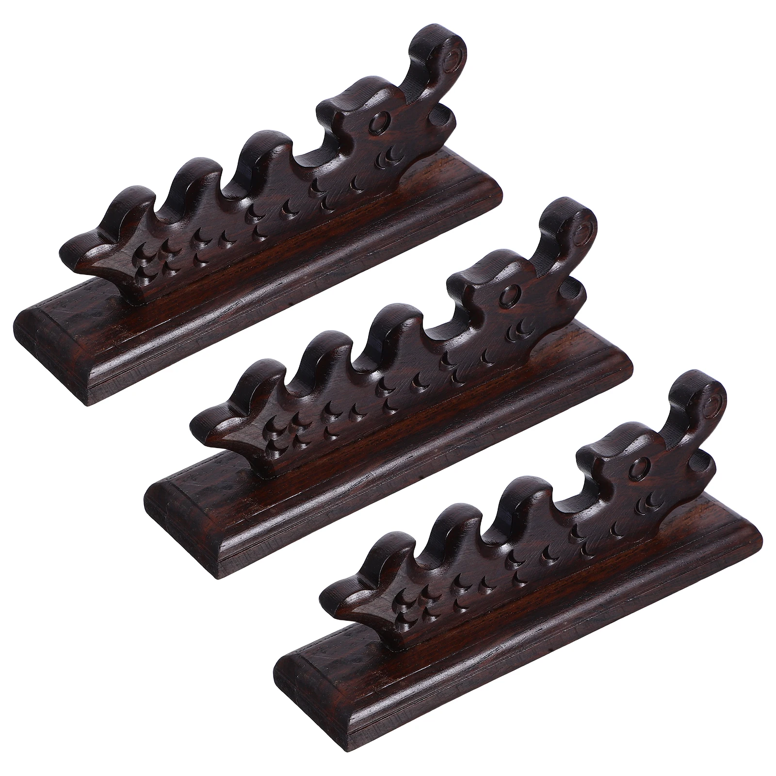 3 Pcs Retro Wooden Fish and Dragon Pen Holder Painting Brushes Rest Stand Chinese Calligraphy Support for Writing
3 Pcs Retro Wooden Fish and Dragon Pen Holder Painting Brushes Rest Stand Chinese Calligraphy Support for Writing