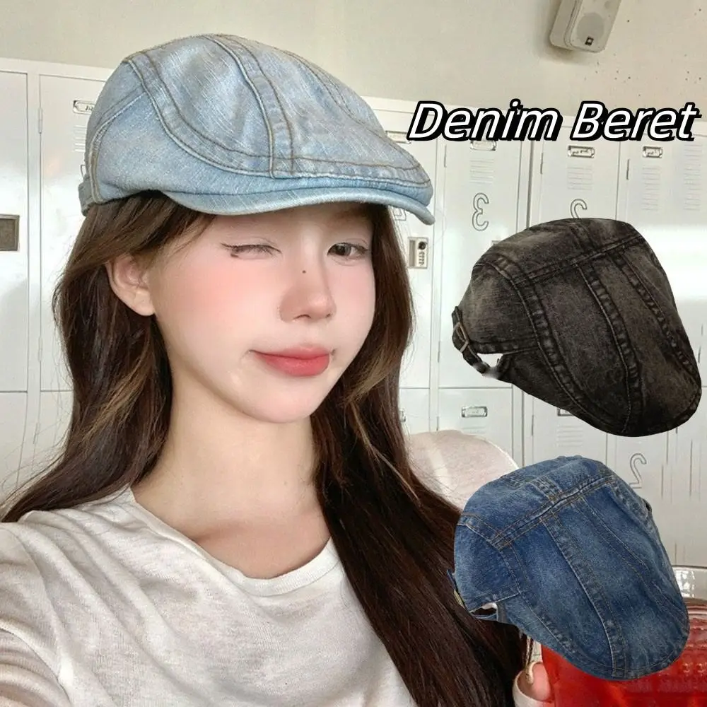 Fashion Washed Denim Beret Cloth Visor Forward Hat Korean Style Y2k Artist Hat Men
Fashion Washed Denim Beret Cloth Visor Forward Hat Korean Style Y2k Artist Hat Men