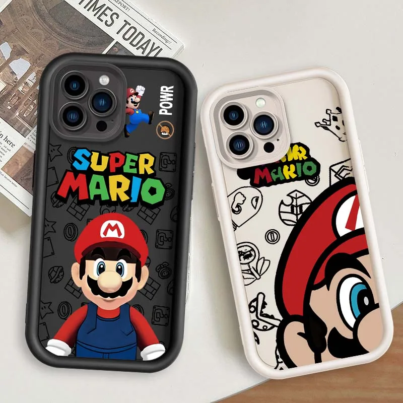 Cartoon Super M-Mario For Apple iPhone 16 15 14 13 12 11 Pro Max Plus Eye Ladder Soft TPU Silicone Cover
Cartoon Super M-Mario For Apple iPhone 16 15 14 13 12 11 Pro Max Plus Eye Ladder Soft TPU Silicone Cover