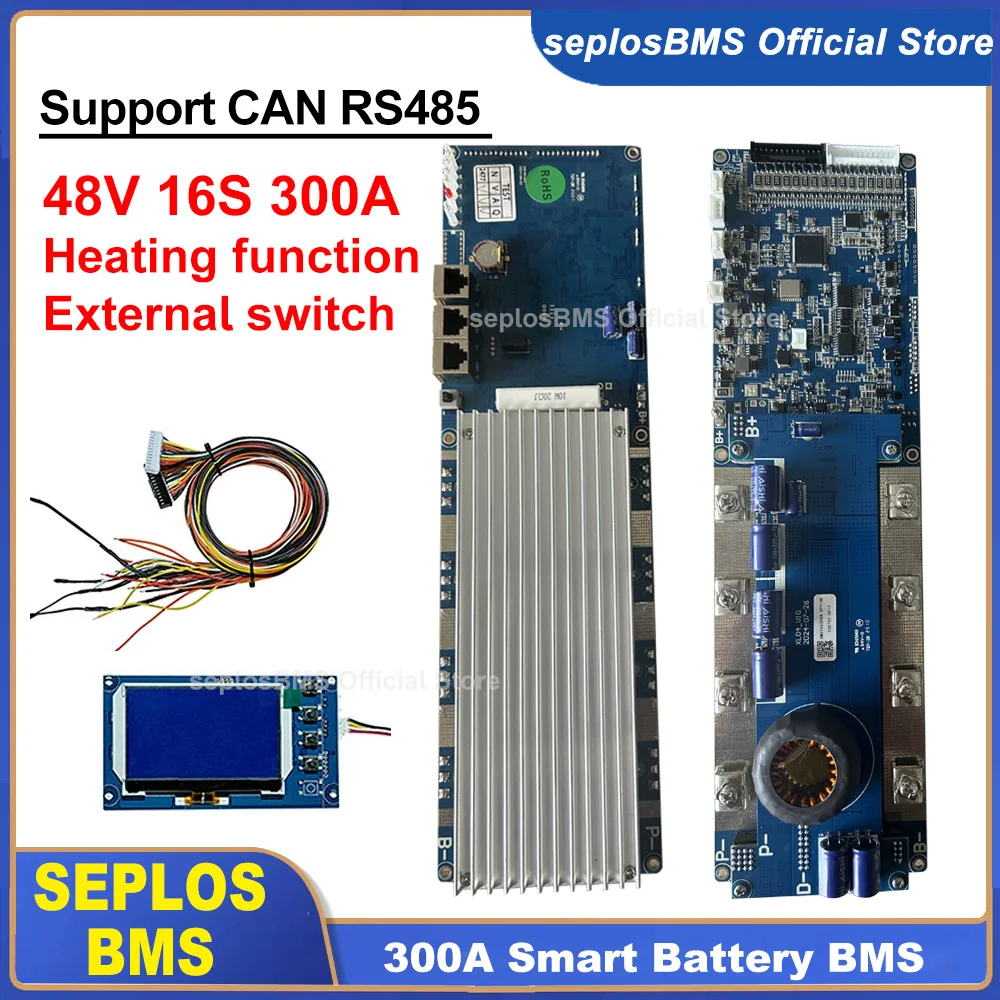 Seplos Smart BMS 3.0 300A 48V 16S CAN Сенсорный экран CAN RS485 Аккумуляторная система с Bluetooth ЖК-экраном BMS Li-Ion LiFePO4 Аккумулятор
Seplos Smart BMS 3.0 300A 48V 16S CAN Сенсорный экран CAN RS485 Аккумуляторная система с Bluetooth ЖК-экраном BMS Li-Ion LiFePO4 Аккумулятор