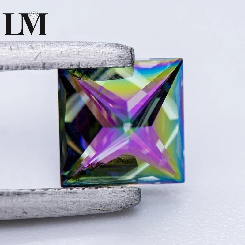 NEW Moissanite Stone Rainbow Green Color Princess Cut Lab Grown Diamond For Charms DIY Jewelry Making Materials With GRA Certifi
NEW Moissanite Stone Rainbow Green Color Princess Cut Lab Grown Diamond For Charms DIY Jewelry Making Materials With GRA Certifi