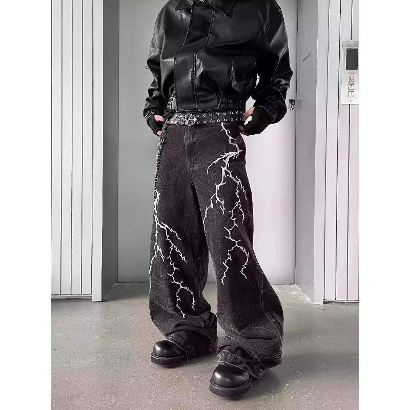 Men Pant Denim Jeans Vintage Embroidery Straight Trousers Y2k Streetwear Wide Leg Long Pants Full Length Mid Waist Splice Casual
Men Pant Denim Jeans Vintage Embroidery Straight Trousers Y2k Streetwear Wide Leg Long Pants Full Length Mid Waist Splice Casual
