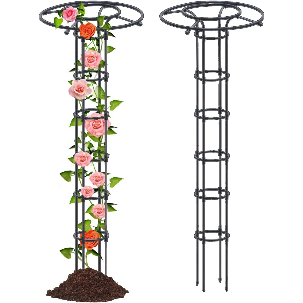 Metal Umbrella Trellis Tower for Climbing Plants 82.7 Inch Outdoor Vertical Garden Obelisk Flower Support Cage Rose Vine
Metal Umbrella Trellis Tower for Climbing Plants 82.7 Inch Outdoor Vertical Garden Obelisk Flower Support Cage Rose Vine