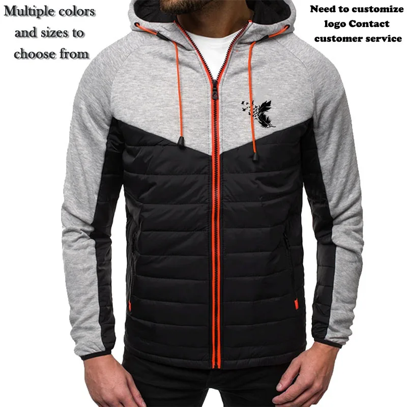 Fashionable new comfortable top men's high-quality zipper warm hooded jacket streetwear feather print sports fitness jacket
Fashionable new comfortable top men's high-quality zipper warm hooded jacket streetwear feather print sports fitness jacket