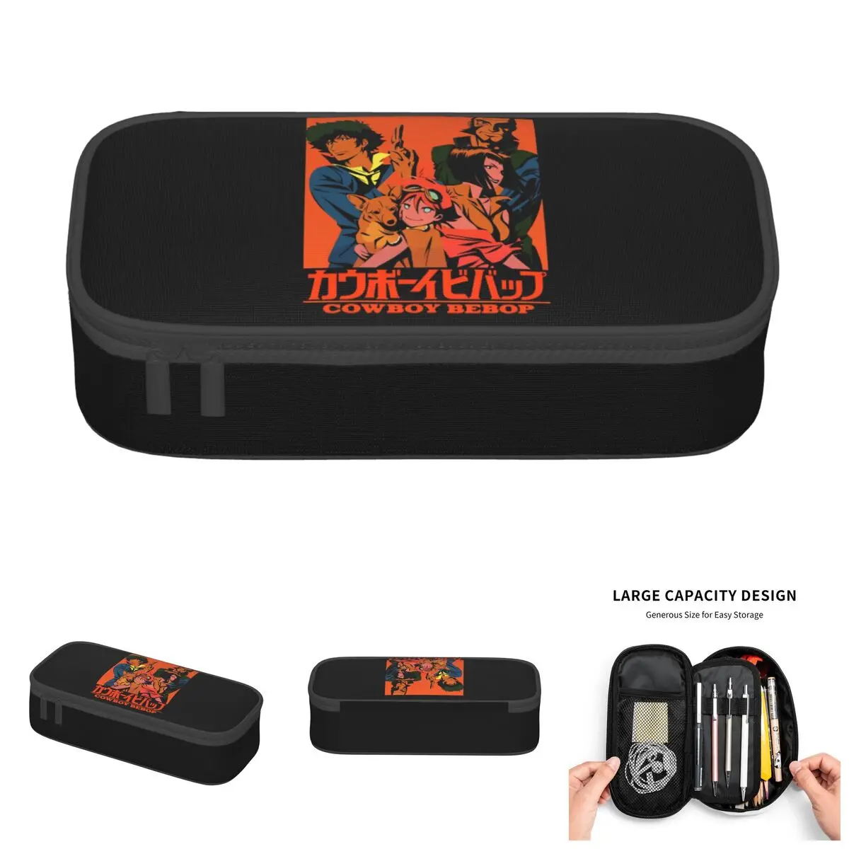 Cute Anime Cowboy Bebop Cartoon Pencil Cases for Boys Girls Large Storage Manga Pencil Box Stationery
Cute Anime Cowboy Bebop Cartoon Pencil Cases for Boys Girls Large Storage Manga Pencil Box Stationery