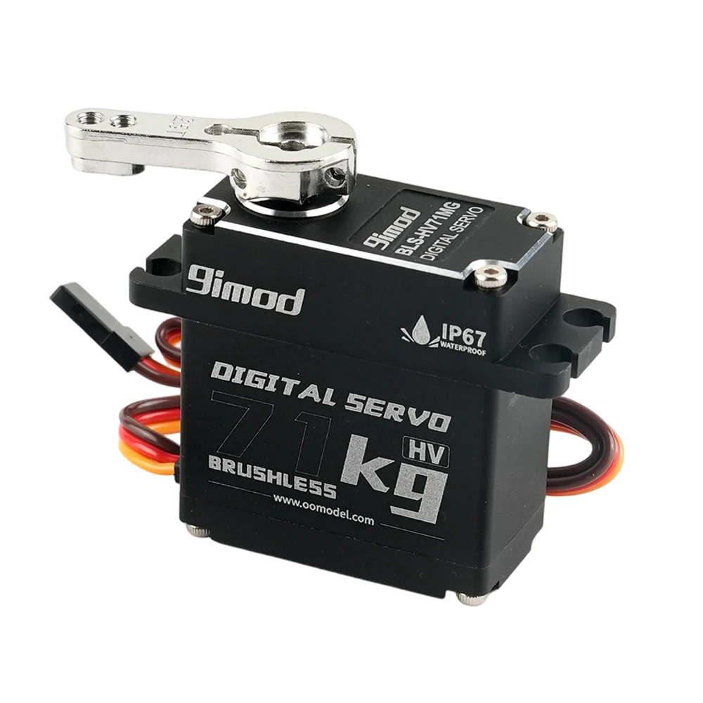 71KG Brushless Digital Servo IP67 Waterproof HV 8.4V 0.07s Metal Gear 180 270 360 Degree For 1/8 1/10 RC Car Crawler Robot DIY
71KG Brushless Digital Servo IP67 Waterproof HV 8.4V 0.07s Metal Gear 180 270 360 Degree For 1/8 1/10 RC Car Crawler Robot DIY