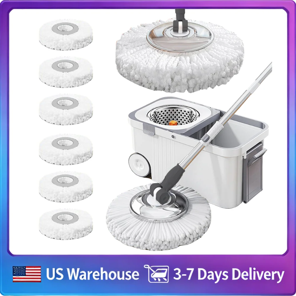 Hand Free Automatic Dehydration Spin Mop Microfiber Floor Cleaner with 6 Refill Heads Pet Friendly Design for Home Daily Clean
Hand Free Automatic Dehydration Spin Mop Microfiber Floor Cleaner with 6 Refill Heads Pet Friendly Design for Home Daily Clean